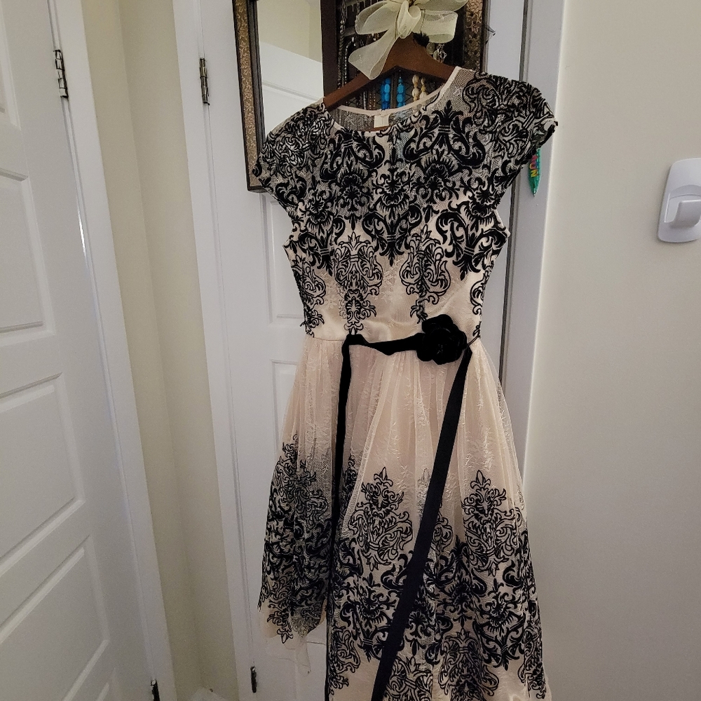 Beautiful lace overlay summer  dress